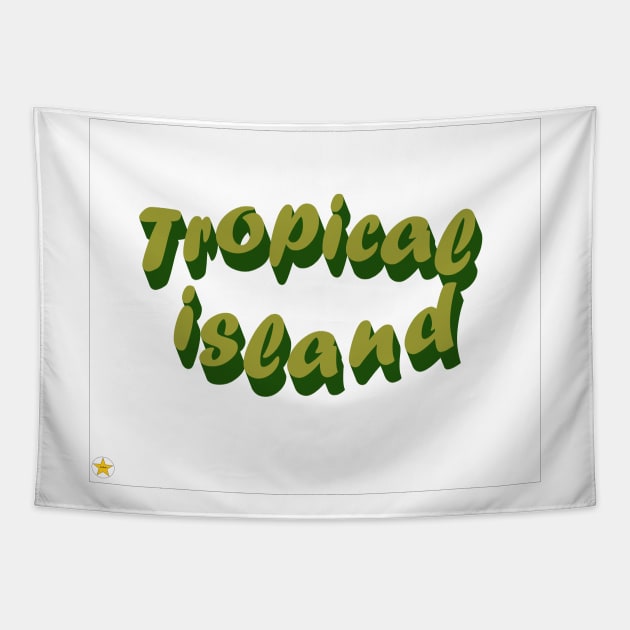 Tropical island - Sidni Tapestry by Sidni