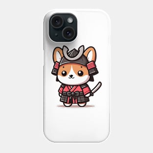 cute corgi super samurai warrior Phone Case