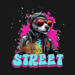 Colorful Rat Street Life T-Shirt