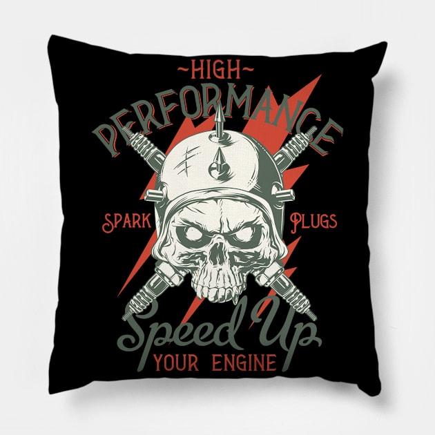 Motorcycle Legends Custom Motor Bikes Live To Ride Gift Tee Pillow by gdimido