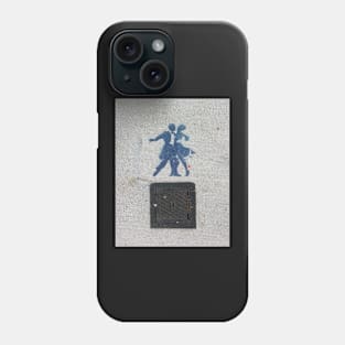 Sidewalk Dancers (stencil graffiti) Phone Case