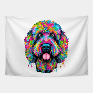 Floof Portuguese Water Dog Print Art Tapestry