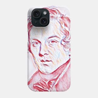 Robert Schumann Portrait | Robert Schumann Artwork | Line Art Phone Case