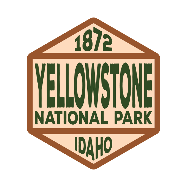 Yellowstone National Park Idaho badge by nylebuss