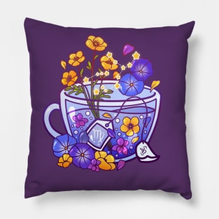 Virgo Zodiac Teacup Pillow