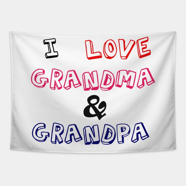 I love grandma & grandpa Tapestry by sarahnash