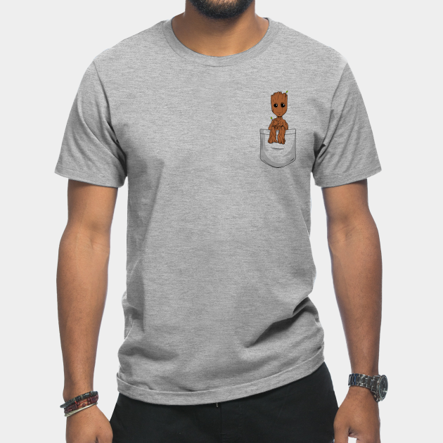 A Pocket Groot - Pocket - T-Shirt