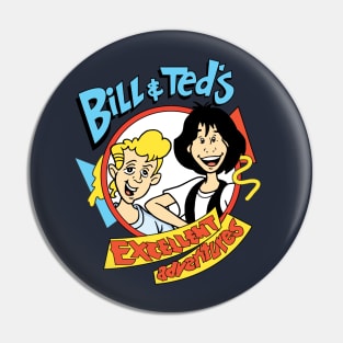 Bill & Ted's Excellent Adventure - Cartoon Pin