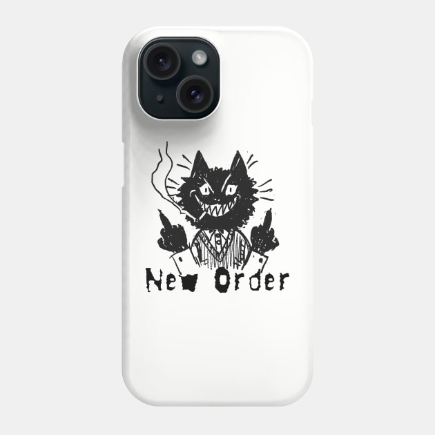 new order and the bad cat Phone Case by vero ngotak