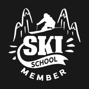 Course Skiing Teacher Ski School Skier Instructor T-Shirt