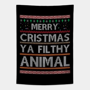 Merry Christmas Ya Filthy Animal Tapestry