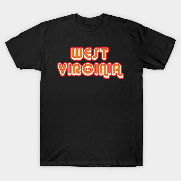 Discover West Virginia retro 70s vintage graphic with shadow - West Virginia - T-Shirt