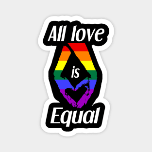 All Love is Equal Holding Hands Gay Magnet