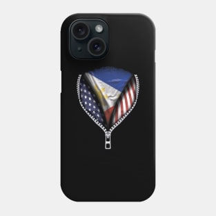 Filipino Flag  Philippines Flag American Flag Zip Down - Gift for Filipino From Philippines Phone Case