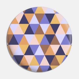 Mustard Yellow, Blue, Purple, Beige Geometric Pin