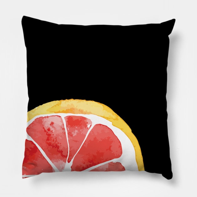 One-Quarter Blood Orange Pillow by susannefloe