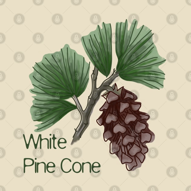 White Pine Cone by Slightly Unhinged