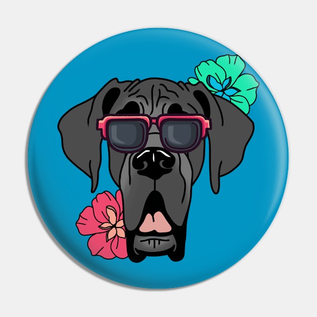 Summertime Great Dane Pin by Inugoya