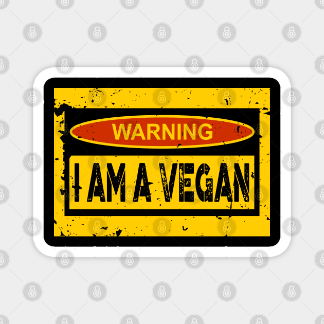 I am a vegan Magnet by MZeeDesigns