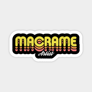 Retro Macrame Artist Magnet