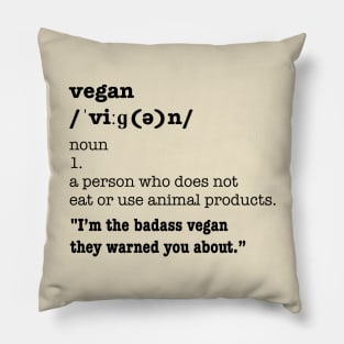 Vegan Definition Pillow