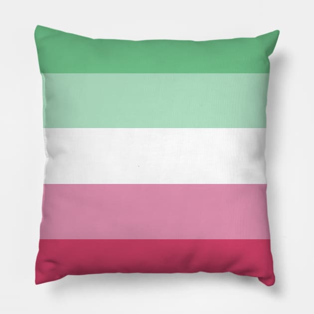 abrosexual pride Pillow by hangryyeena