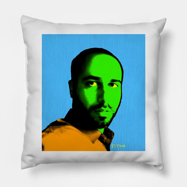 SEXY FUNNY ALIEN BOY - Pop art colors - Alien Pillow by NYWA-ART-PROJECT