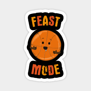 Thanksgiving Basketball Feast Mode Magnet