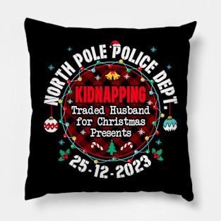 North Pole Police Dept Traded Husband for Christmas Pillow