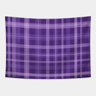 Purple Tartan Plaid Tapestry