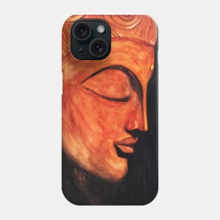 Watercolor - Buddha statue Phone Case