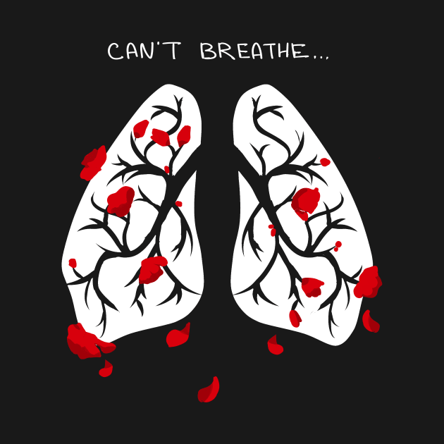 Hanahaki disease - Can't breathe WHITE by Evedashy