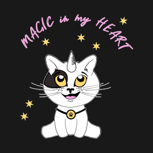 Magic in my heart | Caticorn Trending T-Shirt