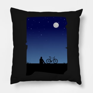 night Cycling alone Pillow