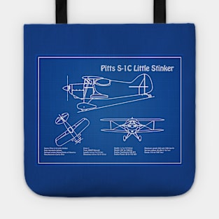 Betty Skelton Pitts S-1C Little Stinker Blueprint - AD Tote