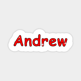 Andrew name. Personalized gift for birthday your friend Magnet