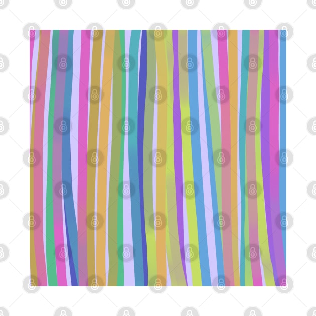 Colored happy lines on a watercolor background by jen28