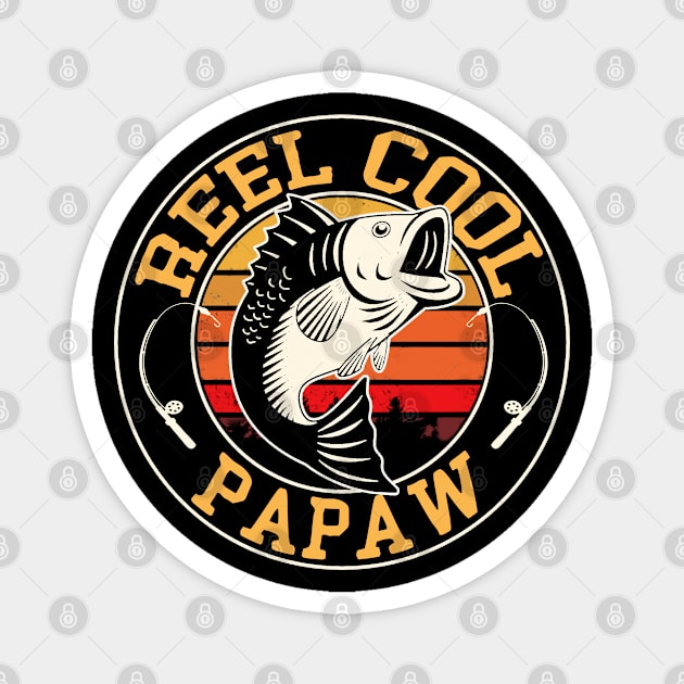 reel cool papaw Magnet by Leosit