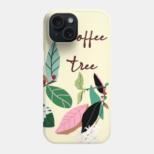 a coffee  tree, hand drawing Phone Case