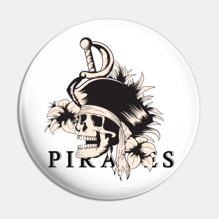 pirates skull head Pin