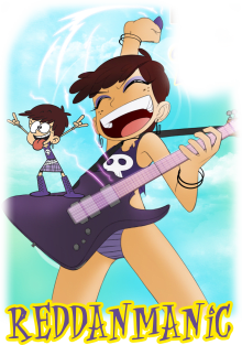 Luna Loud - Loud House Beach Rock Magnet