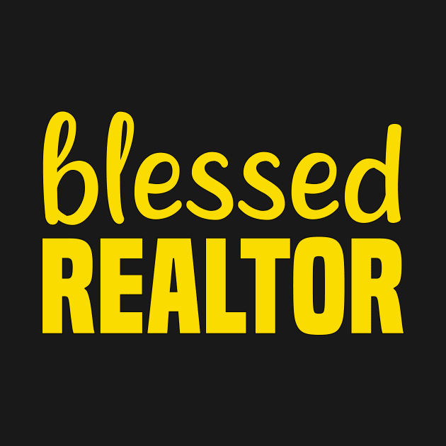 Realtor Blessed Fathers Day Gift Funny Retro Vintage by zyononzy