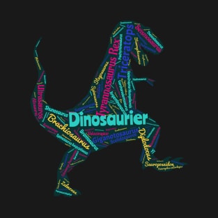 Lesen lernen mit einem T-Rex Dinosaurierer T-Shirt