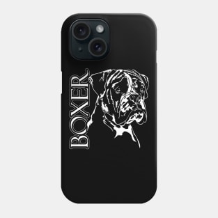 Boxer dog portrait Phone Case