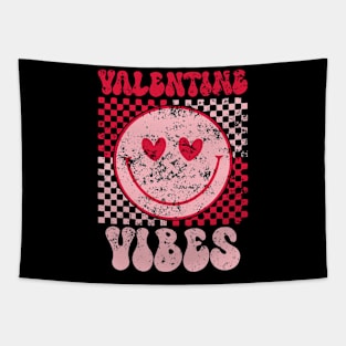 Groovy Valentine Vibes Valentines Day Tapestry