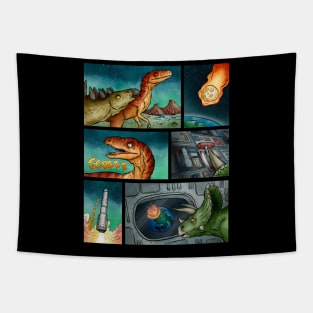 Saving Triceratops Tapestry