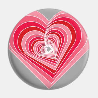 Valentine's Day Heart Pattern Pin