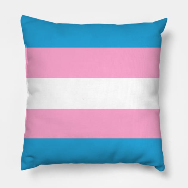 Trans Pride Pillow by littleSamantics