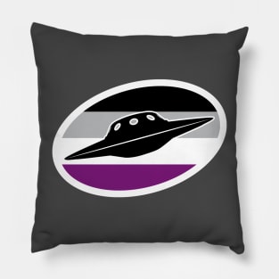 Asexual UFO Cryptid Pride Pillow