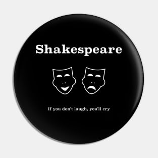 Shakespeare Comedy and Tragedy Pin